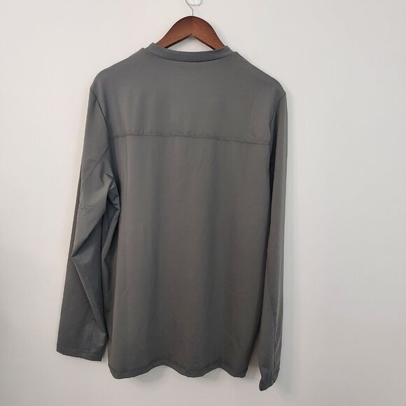 Cabana Life Men's Grey Sport Zip Rashguard Long Sleeve Top Size XL  NWT - Picture 2 of 11